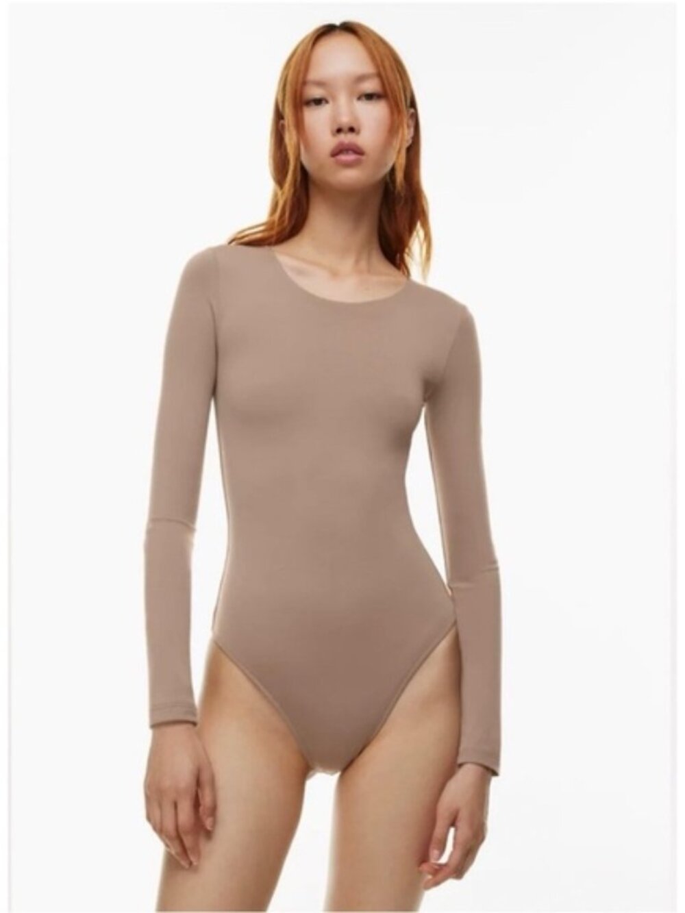 bnwot Babaton contour crew longsleeve xs warm taupe